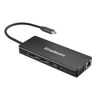 Simplecom CHN613 USB-C 13-in-1 Multiport Docking Station Dual HDMI + VGA Triple Display USB 3.2 Gen 2 10Gbps