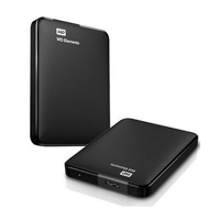 Western Digital WD Elements 2TB USB 3.0 2.5' Portable External Hard Drive - Slim Light Durable Shock Proof Black Plug & Play NTFS for Windows 10/8.1/7