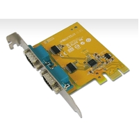 Sunix PCIE 2 Port Serial Card Full Height Expansion RS-232 - It is compatible with PCI Express x1, x2, x4, x8 and x16 lane