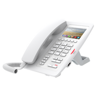 Fanvil H5 Hotel / Office Enterprise IP Phone - 3.5' Colour Screen, 1 Line, 6 x Programmable Buttons, Dual 10/100 NIC, POE, 2 Years Warranty- White