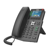 Fanvil X3U Pro Enterprise IP Phone - 2.8' Colour Screen, 3 Lines, No DSS Buttons, Dual Gigabit NIC, HD Audio Quality, 6 SIP Lines, PoE