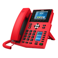 Fanvil X5U-RED High End Enterprise IP Phone - 3.5 Colour Screen 16 Lines 40 x DSS Buttons Dual Gigabit NICBluetooth