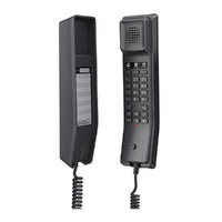 Grandstream GHP611 Hotel Phone, 2 Line IP Phone, 2 SIP Accounts, HD Audio, Powerable Over PoE, Black Colour, 1Yr Wty