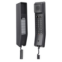 Grandstream GHP611 Hotel Phone, 2 Line IP Phone, 2 SIP Accounts, HD Audio, Powerable Over PoE, Black Colour, 1Yr Wty