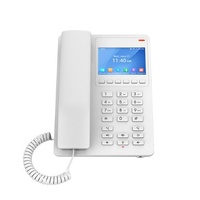 Grandstream GHP630W Desktop Hotel Phone, 3.5' Color LCD, PoE, Dual-band WiFi 6, White
