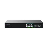 Grandstream GWN7821P Enterprise Layer 3 Managed Multi-Gigabit PoE Network Switch, 8 x 2.5 GigE PoE++, 2 x 10G SFP+
