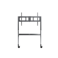 ViewSonic VB-STND-009 Slim Trolley Cart for 55' to 105' Display, Streamlined, height-adjustable design, 360° silent wheels with quick-release brakes