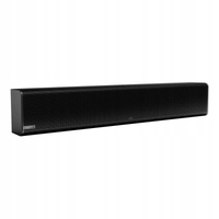 Black Generation II Soundbar, includes 3m 3.5mm audio cable and power supply