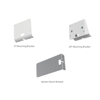 Yealink RoomPanel Plus Mount Kits, Device Compatibility  RoomPanel Plus, 0° Mounting Bracket, 20° Mounting Bracket, Mullion Mount Bracket