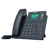 Yealink T33G 4 Line IP phone Entry-level, 320x240 Colour Display, Dual Gigabit Ports, PoE, HD Voice Quality, No Power Adapter included, Zoom, HD Voice
