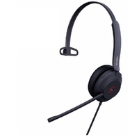 Yealink UH37 Microsoft Teams Certified USB Wired Headset, Mono, USB-A 2.0, 35mm Speaker, Busylight, Leather Ear Cushion, HD Audio