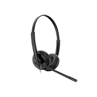 Yealink UH34 Dual UC USB Headset, Lightweight, All Day Wearing Comfort, Ear Wideband Noise Cancelling Microphone, Leather Ear Cushions, USB-A