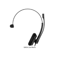 Yealink UH34 Lite Mono Teams USB Headset, Lightweight, All Day Wearing Comfort, Ear Wideband Noise Cancelling Microphone, Foamy Ear Cushions, USB-A