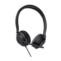 Yealink UH35 Dual Teams USB-C/A Wired Headset, Microsoft Teams & UC Certified, Dual Noise-Canceling Microphones USB-A / 35mm Speaker, Lightweight