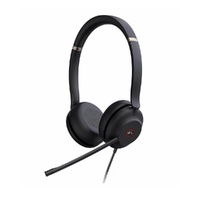 Yealink UH37 Dual USB-C/A USB Wired Headset, UC Dual, USB-C/A, 35mm Speakers, Stereo, HD Audio, 2Mic Noise Killer, Microsoft Teams & UC Certified