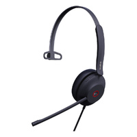 Yealink UH37 Mono USB Wired Headset, UC, USB-C/A, 35mm Speaker, Busylight, Leather Ear Cushion,HD Audio, 2Mic Noise Killer, RMA ONLY