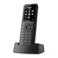 Yealink W57R Professional Business DECT Handset, 1.8' Color Screen, HD Voice, up to 40 hrs talk time, 575 hrs standby, Vibration alarm, No Perception