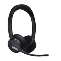 Yealink WH64 Dual Teams DECT Wireless Headset, DECT & Bluetooth Wireless, Busylight, 3-Mic Noise Cancellation, Charging Stands, Carrying Bag