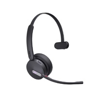 Yealink WH64 Hybrid Mono with Charging Stand DECT Wireless Headset, DECT & Bluetooth Hybrid Wireless 3-Mic Noise Cancellation, Dongle WDD60