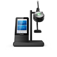 Yealink WH66 Mono UC DECT Wireless Headset, UC Workstation, HD Voice, 2-Mic Noise Cancellation&330 Adjustable, Leather Ear Cushions,Teams Certified