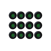Yealink YHA-LEC New Version Replacement Leather Ear Cushion for WH62/WH66, Black, 12 PCS included, Compatible With Old and New WH62 Headset Design