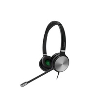 Yealink YHS36 E2 DUAL, Wideband Headset for IP phone, Monaural Ear, RJ9 Headset Jack, Noise-canceling Microphone, Hearing Protection, Leather Ear C.