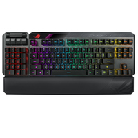 ASUS ROG CLAYMORE II Modular TKL 80%/100% Gaming Mechanical Keyboard, ROG RX Optical Switches, Detachable Numpad, Wired/Wireless Mode, 43 Hours