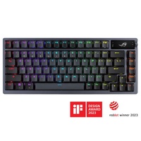 ASUS ROG AZOTH/NXSM/US/PBT Gaming Keyboard, OLED Display, Storm Switch, 75 Keys,Tri-mode Connection, Black.