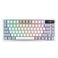 ASUS ROG ROG AZOTH/PBT/WHT  (Snow Switch)  Gaming Keyboard, OLED Display,Snow Switch, 75 Keys, Tri-mode Connection, White