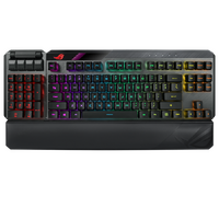 ASUS MA02 ROG CLAYMORE II/BL/US 80%/100% Gaming Mechanical Keyboard, ROG RX Optical Switches, Detachable Numpad, Wired/Wireless Mode, 43 Hours