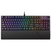 ASUS ROG STRIX SCOPE II RX  Red Switch Optical Gaming Keyboard,IP57 Waterproof Protection, Streaming Hotkeys, Multi-function Controls