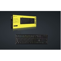 CORSAIR K70 Core RGB PBT Double Shot Keycaps. Corsair MLX Red Switches, Media Control, Bright LED, Aluminum Top Plate, ICUE, Keyboard