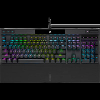 CORSAIR K70 RGB PRO Mechanical Gaming Keyboard, Backlit RGB LED, CHERRY MX Red, Black, Black PBT Keycaps, Professional Gaming
