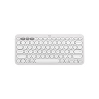 Logitech PEBBLE KEYS 2 K380S Slim, minimalist Bluetooth® Wireless Keyboard with customizable keys (Tonal White)