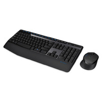 Logitech MK345 Wireless Keyboard & Mouse Combo Full Size 12 Media Key Long Battery Life Comfortable