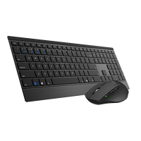 RAPOO 9500M Bluetooth & 2.4G Wireless Multi-mode Keyboard Mouse Combo Black - 1300DPI 4.5mm Ultra-Slim