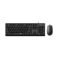RAPOO X130pro - Wired Optical Mouse and Keyboard Combo Black / 1000dpi / Spill Resistant