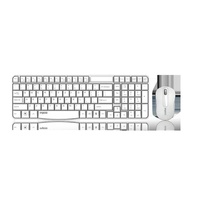 RAPOO X1800S 2.4GHz Wireless Optical Keyboard Mouse Combo Black - 1000DPI Nano Receiver 12m Battery (White) By Order