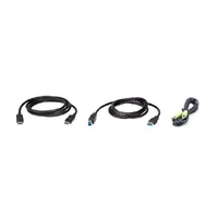 Aten 2M USB DisplayPort KVM Cable Kit, Enables the connection of Video, USB Keyboard/Mouse and Audio (Speaker)