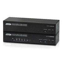 Aten USB Dual VGA Cat 5 KVM Extender with Deskew, extends up to 1280 x 1024 @ 300m and 1920 x 1200 @ 60Hz @ 150 m, extends RS232 and audio