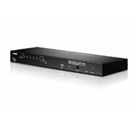 Aten Rackmount KVM Switch 8 Port VGA PS/2-USB, 2x Custom KVM Cables Included, Broadcast Mode, Daisy Chainable for up to 256 Devi
