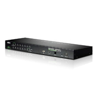 Aten 16 Port PS/2-USB 2.0 KVMP Switch over IP, 1 VGA USB KVM Cable, 1 VGA PS/2 KVM Cable included