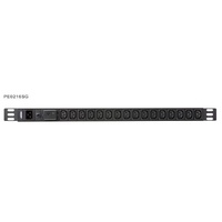 Aten 0U 16-port Basic PDU with Surge Protection, 100-240VAC, 16AMax, 50-60Hz, 16 x IEC C13, Overcurrent Protection, Aluminum material