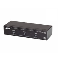 Aten 2x2 4K HDMI Matrix, control via front-panel pushbuttons, IR remote and RS232 control, EDID management
