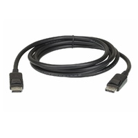 Aten 4.6m DisplayPort Cable, supports up to 4K (3840 x 2160 @ 60Hz), DP 1.2, High Bit Rate 3 (HBR3) bandwidth of 21.6 Gbps