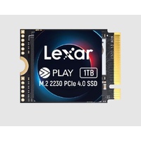 Lexar LNMPLAY001T-RNNNG Internal SSD Play 1TB M.2 2230 PCIe Gen 4x4 NVMe SSD up to 5200MB/s read, 4700MB/s write