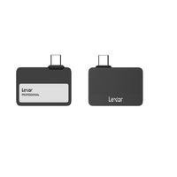 Lexar Professional Go Portable SSD, SL400 PSSD, 2TB, Black, Up to 1050MB/s read, 1000MB/s write speeds