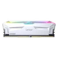 Lexar LD5EU016G-R6400GDWA Ares U-DIMM DDR5 6400 32GB Kit (16GB*2),with heatsink and RGB lighting, White, dual pack