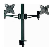 Astrotek Dual Monitor Arm Desk Mount Height Adjustable Stand for 2x LCD Display 23.8' 24' 27' 8kg 30° Tilt 180° Swivel 360° Pivot VESA 75x75 100x100