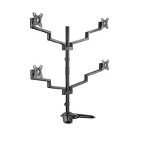 Brateck LDT72-T048 PREMIUM ALUMINUM ARTICULATING MONITOR STAND, from 17'-32', weight capacity 6kg, 180° Rotation (LS)